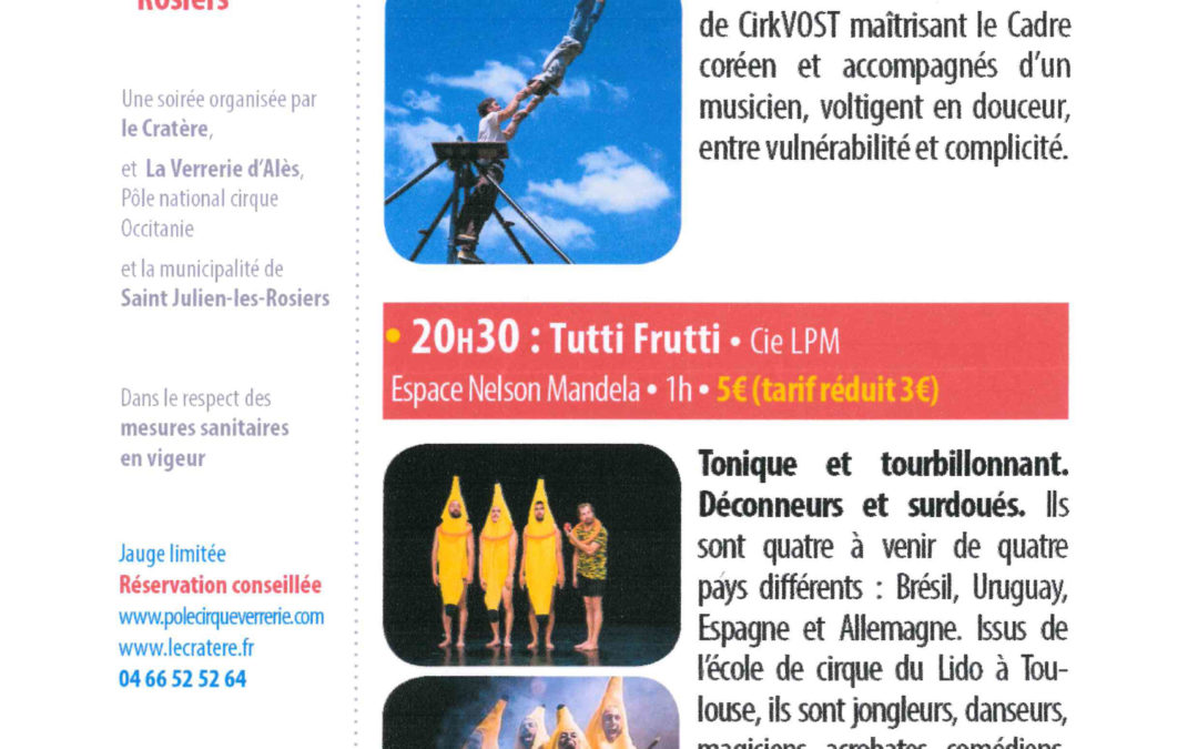 Le cirque en marche 15ème édition