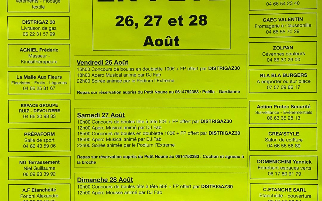 Saint Julien Les Rosiers en Fête 2022