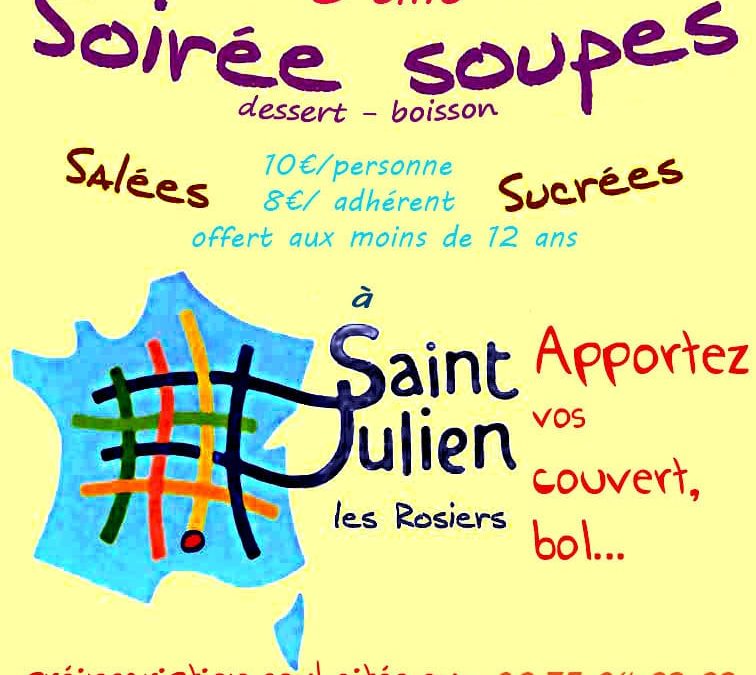 Soirée soupe avec Saint Julien en vadrouille 2022